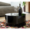 Couchtisch Ø 60 cm rund schwarz