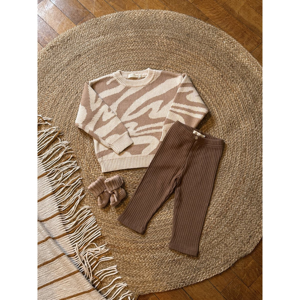 Kinder Zebra-Pullover Unisex – Darcy | La Olivia Kids