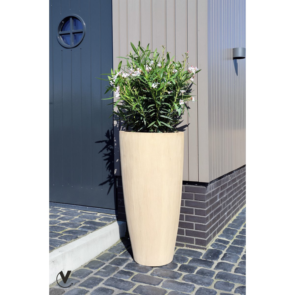 Plantnenpot - Java -Streifen Beige