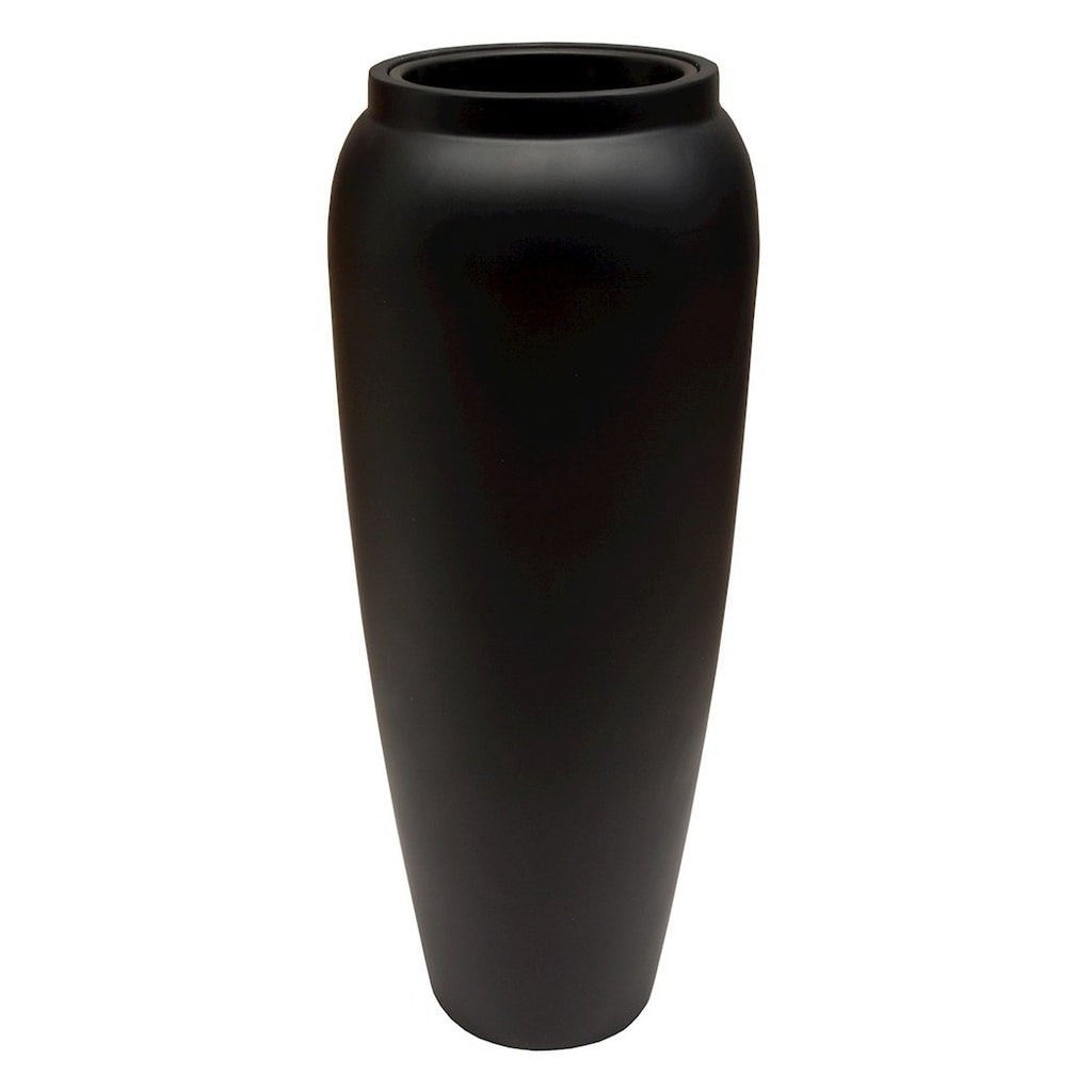 Hobro Pflanzentopf Schwarz – ideal für Garten und Balkon, wasserfest