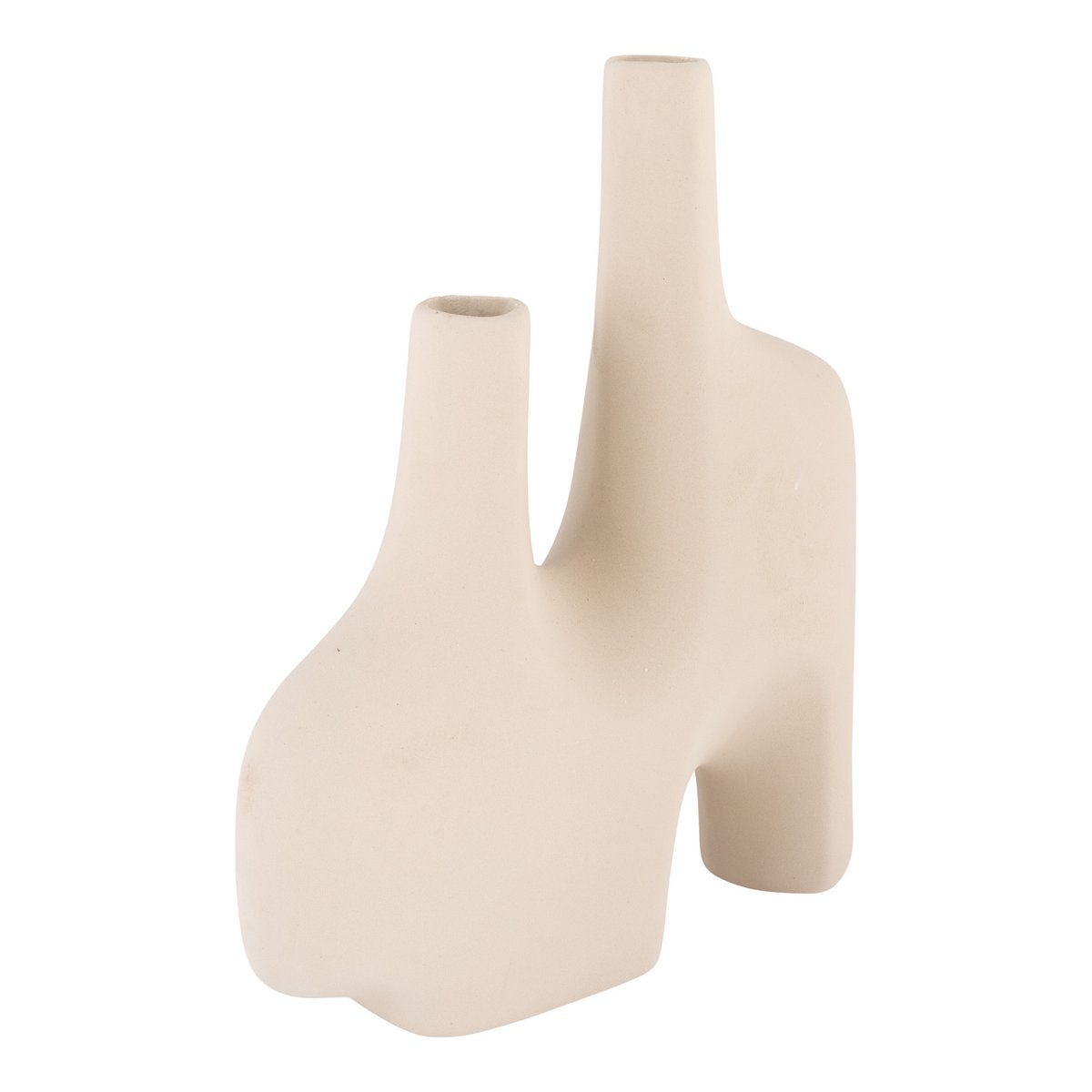 Vase - Sand, Keramik, 23,5x8x27 cm