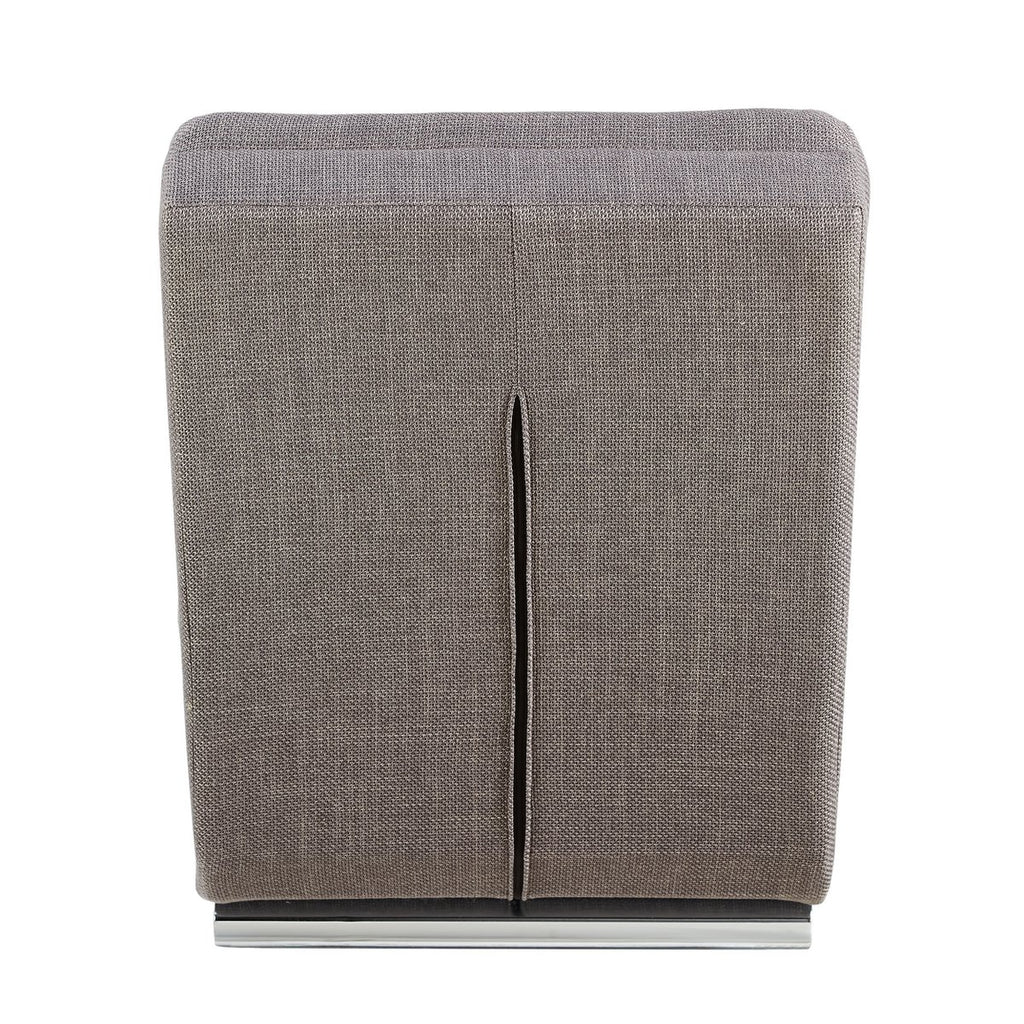 Chaiselongue Strukturstoff Grau