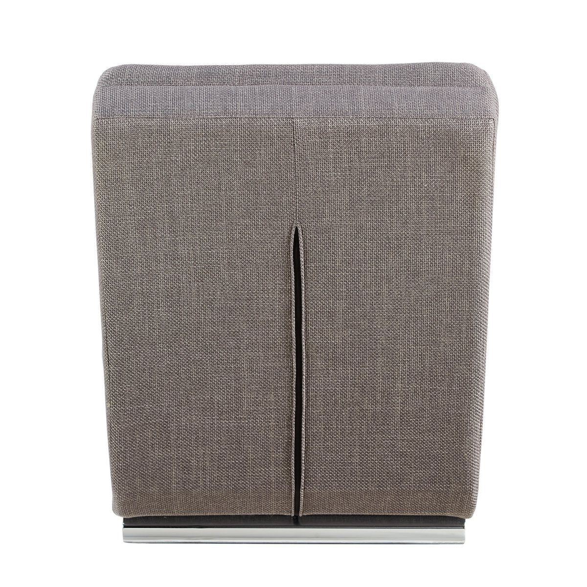 Chaiselongue Strukturstoff Grau