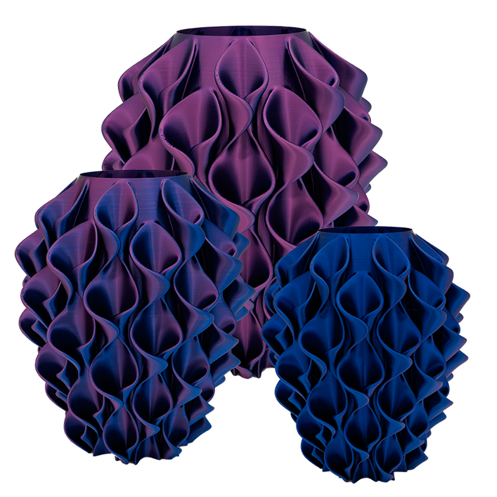 Bluma 3D-Vase – 3D-gedruckte Vase – nachhaltiges PLA – geeignet für künstliche Blumen
