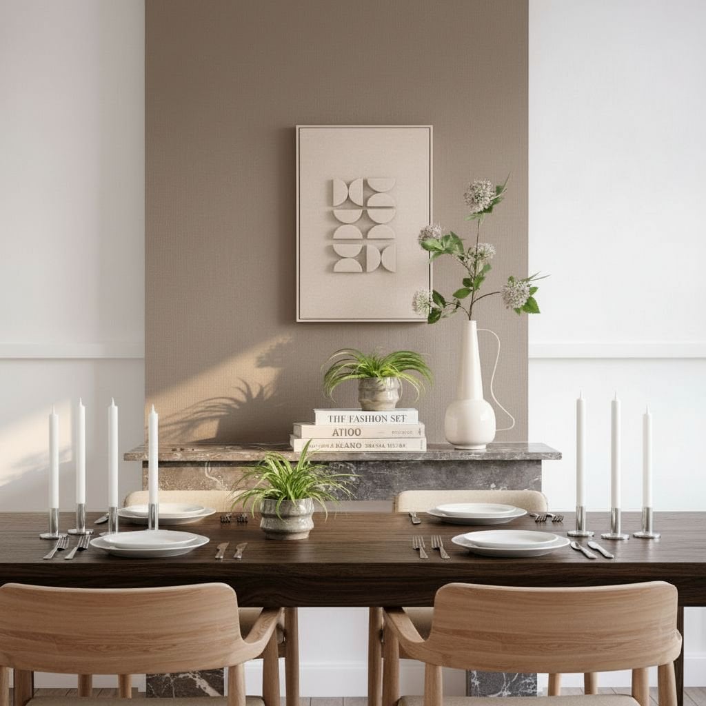 Wanddekoration Hellgrau im Wohnzimmer – Mica Decorations Lifestyle