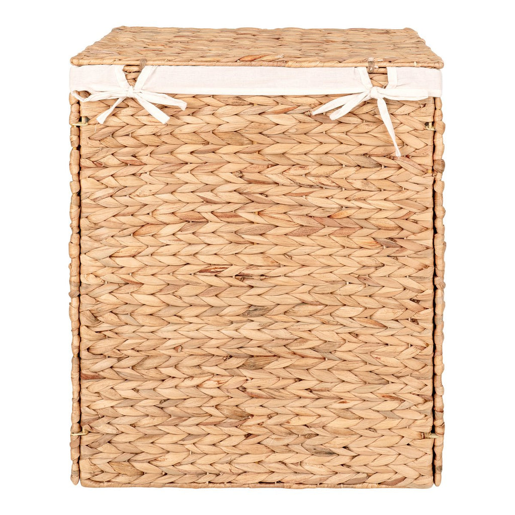 Passo Wäschekorb – Natur, Wasserhyazinthe/Baumwolle/Polyester, 43 x 32 x 55 cm