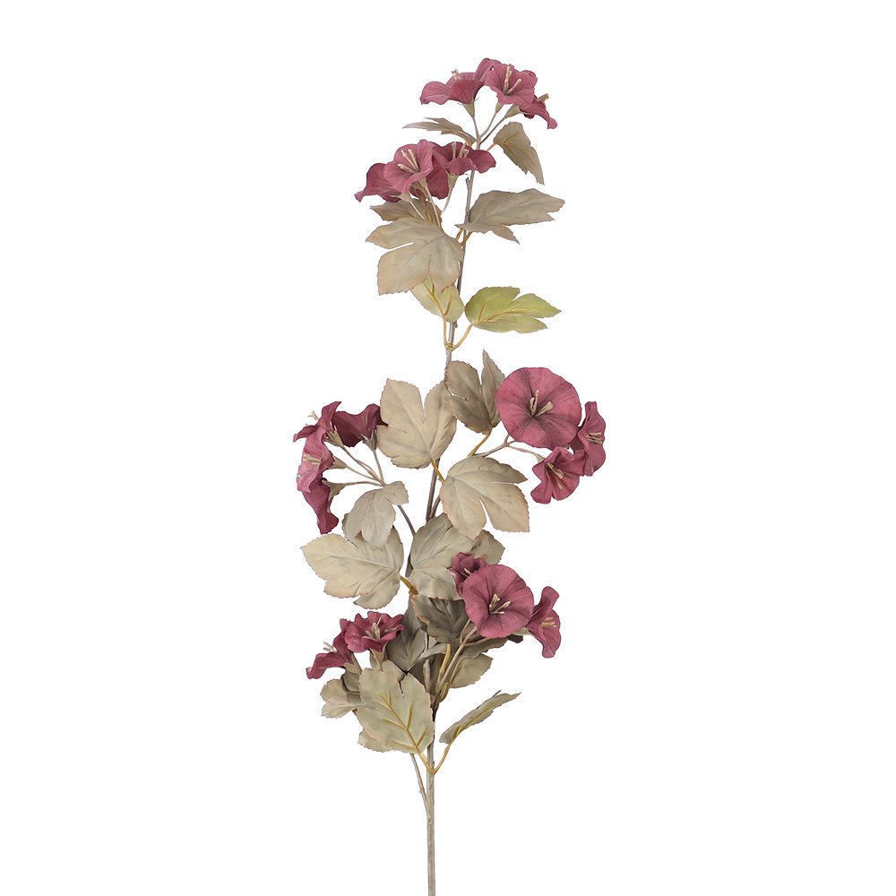 Künstliche Blume aus violettem Kunststoff