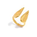 LOUIZ Ring mit Engelsflügeln