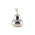 Silber dekorative Birne 8.5x8.5x15,5 cm