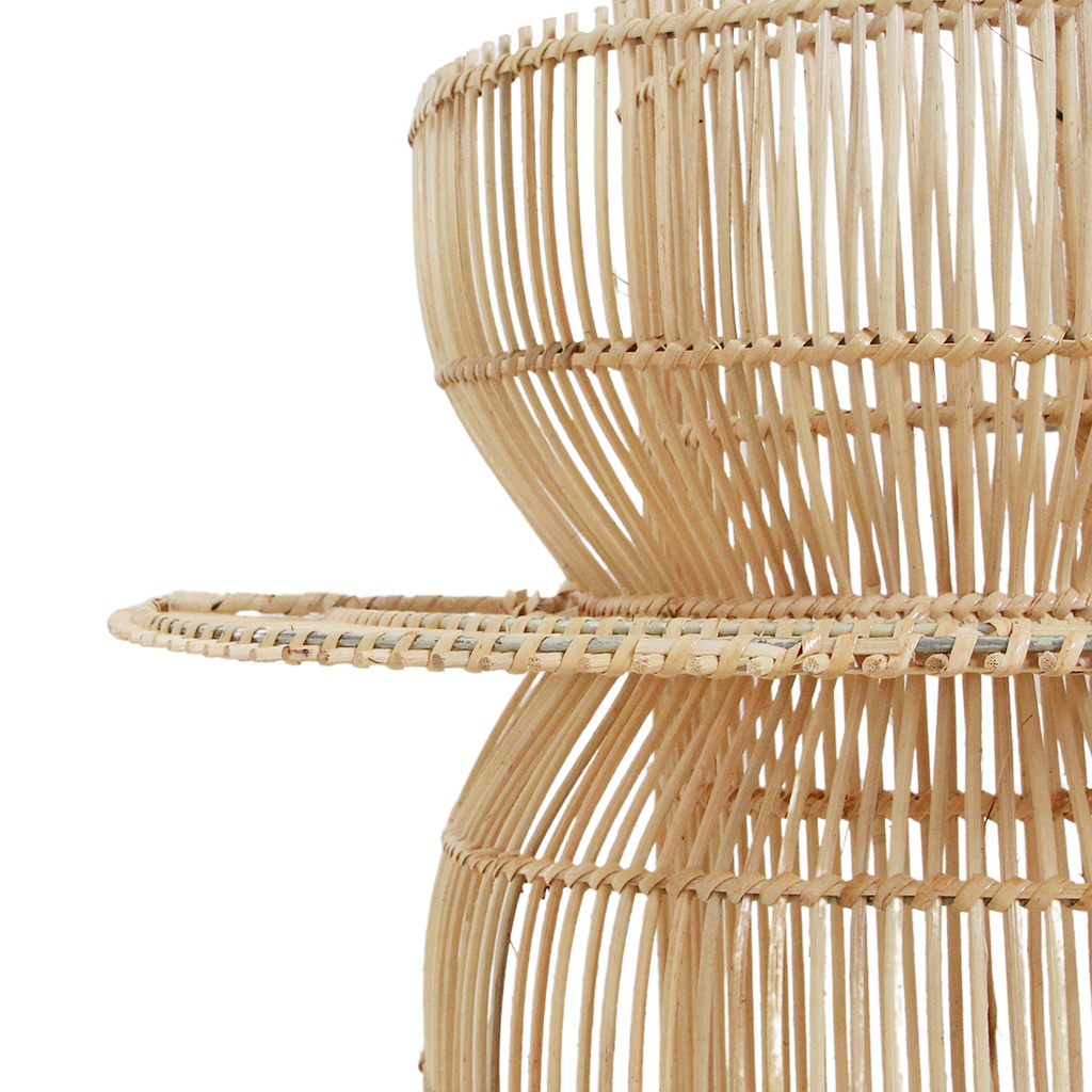 Saturn Wandlamp Rattan