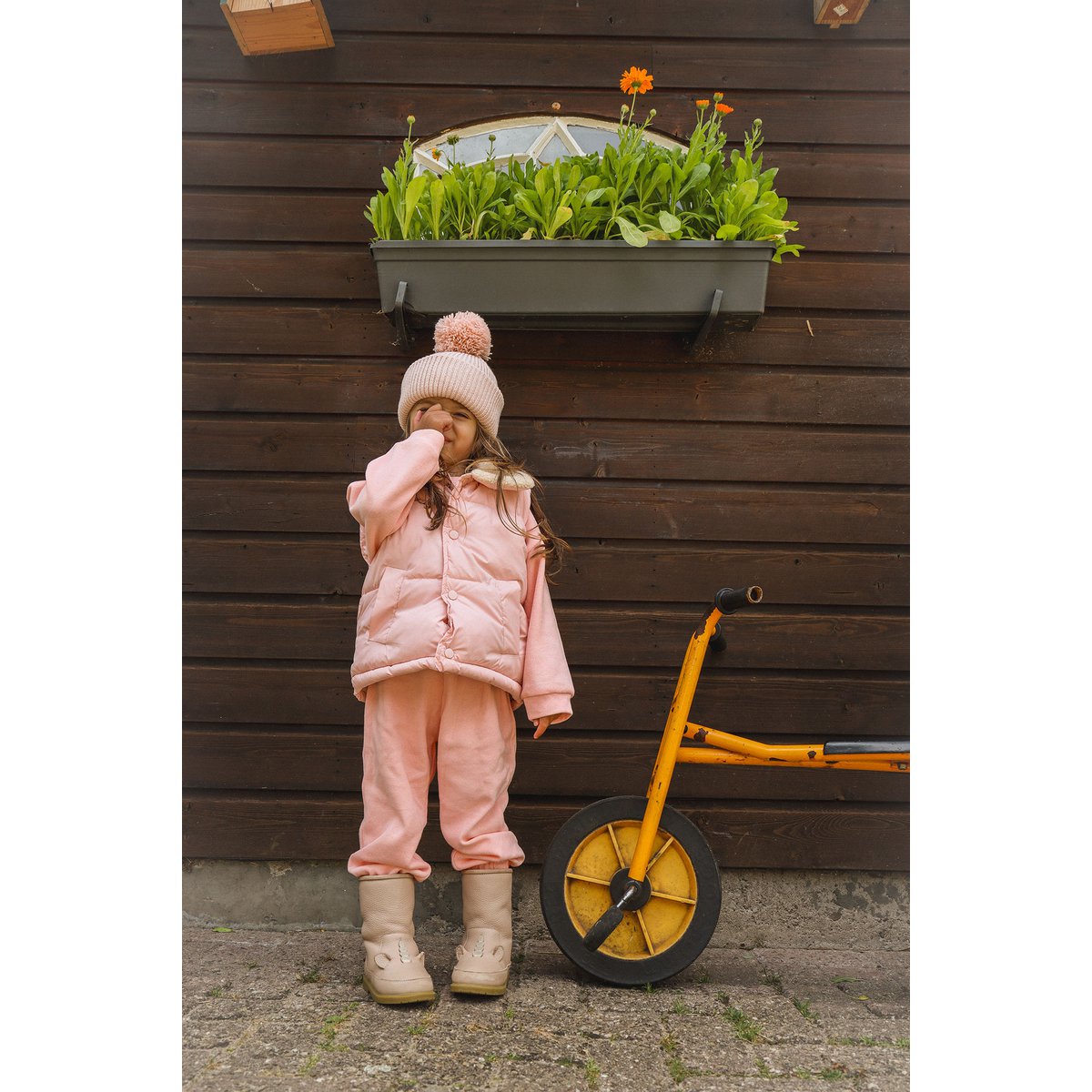 Kinder Bommelmütze Unisex – Freya | La Olivia Kids