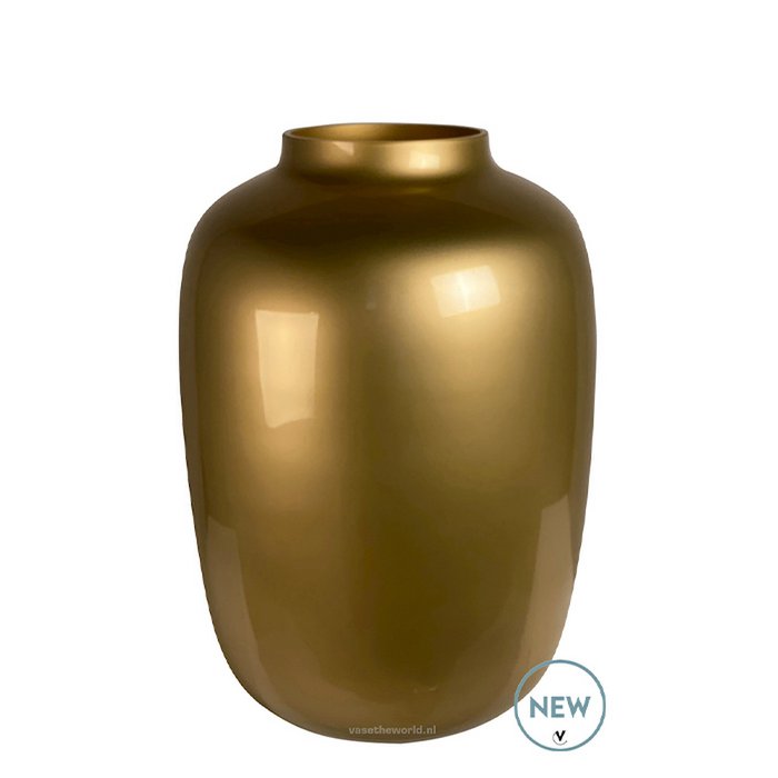Artic Gold Vase Seitenansicht
