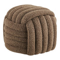 Napier Pouf, brown, 48x48x43 cm, HN1294