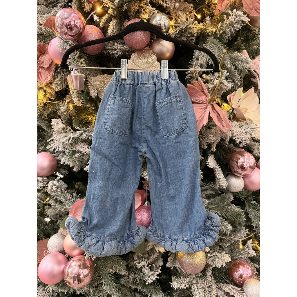Emmy Denim-Set – Oberteil und Hose