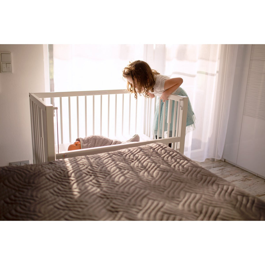 tiSsi® MAXI BOXSPRING Beistellbett weiß 90x50 cm