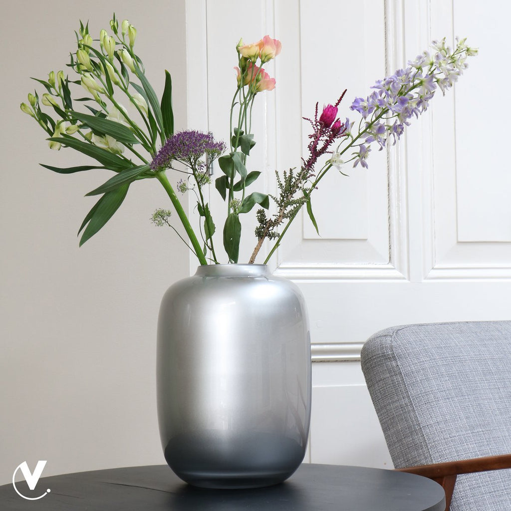 Artic Silber Vase Frontansicht