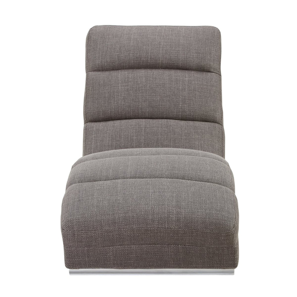 Chaiselongue Strukturstoff Grau
