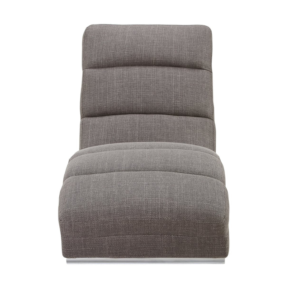 Chaiselongue Strukturstoff Grau
