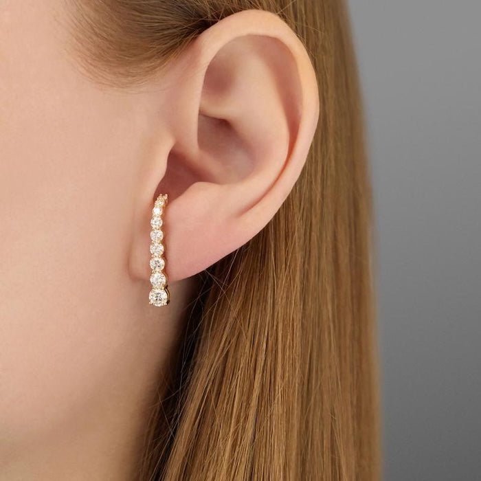 Elegante funkelnde Ohrringe