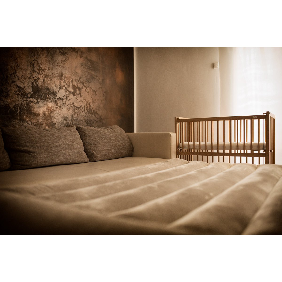 tiSsi® Anstellbett / Beistellbett SOPHIE Buche natur 40x90 cm