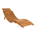Arrieta Sonnenliege – Natur, Teak, 160 x 50 x 25 cm