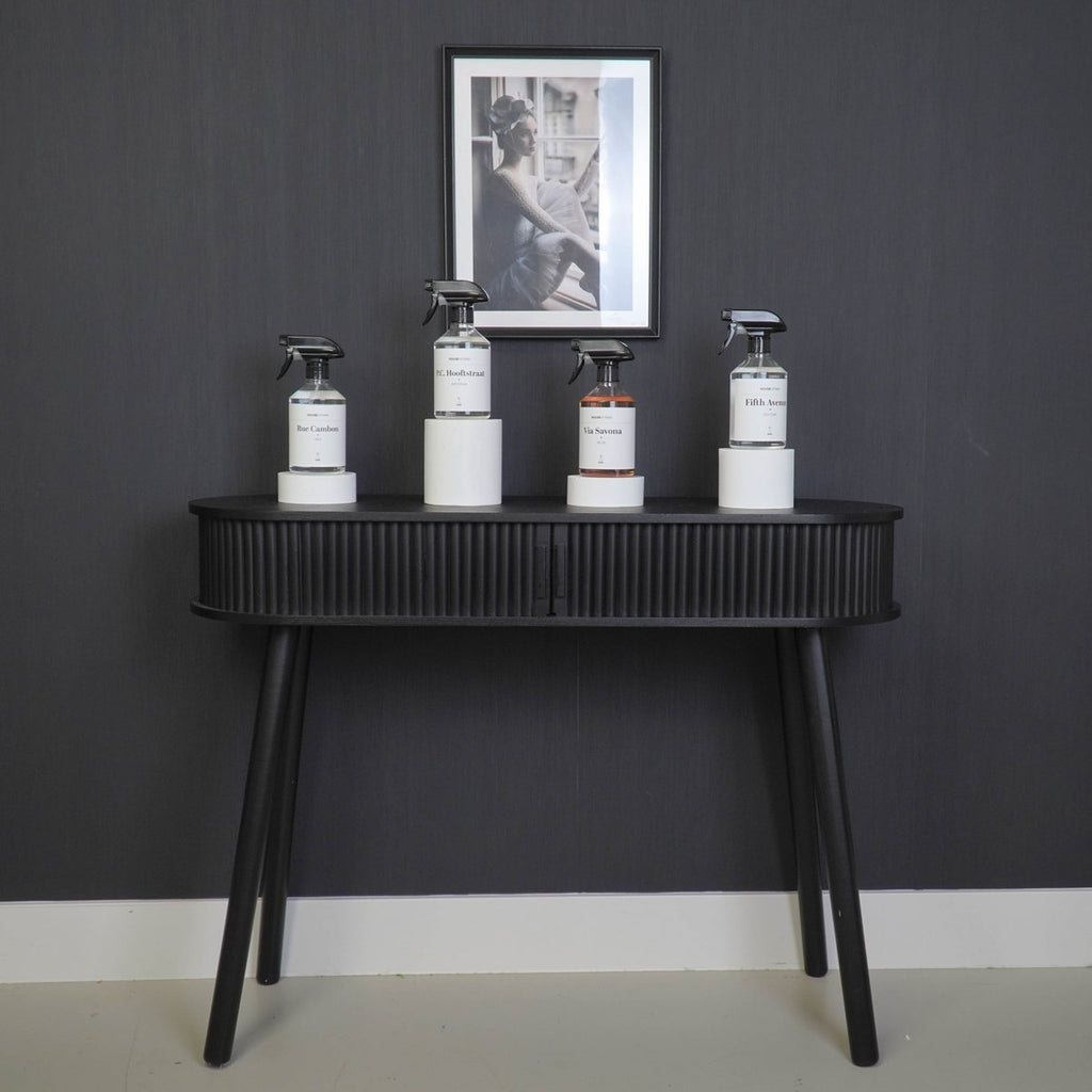 Beistelltisch - Schwarz - MDF - 100x33x76cm