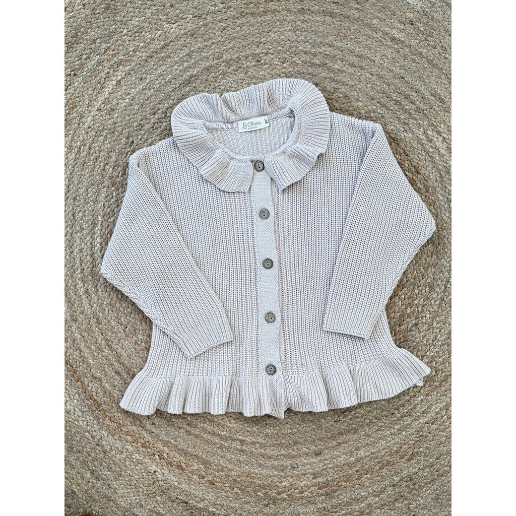 Strickjacke mit Rüschen von Stella
