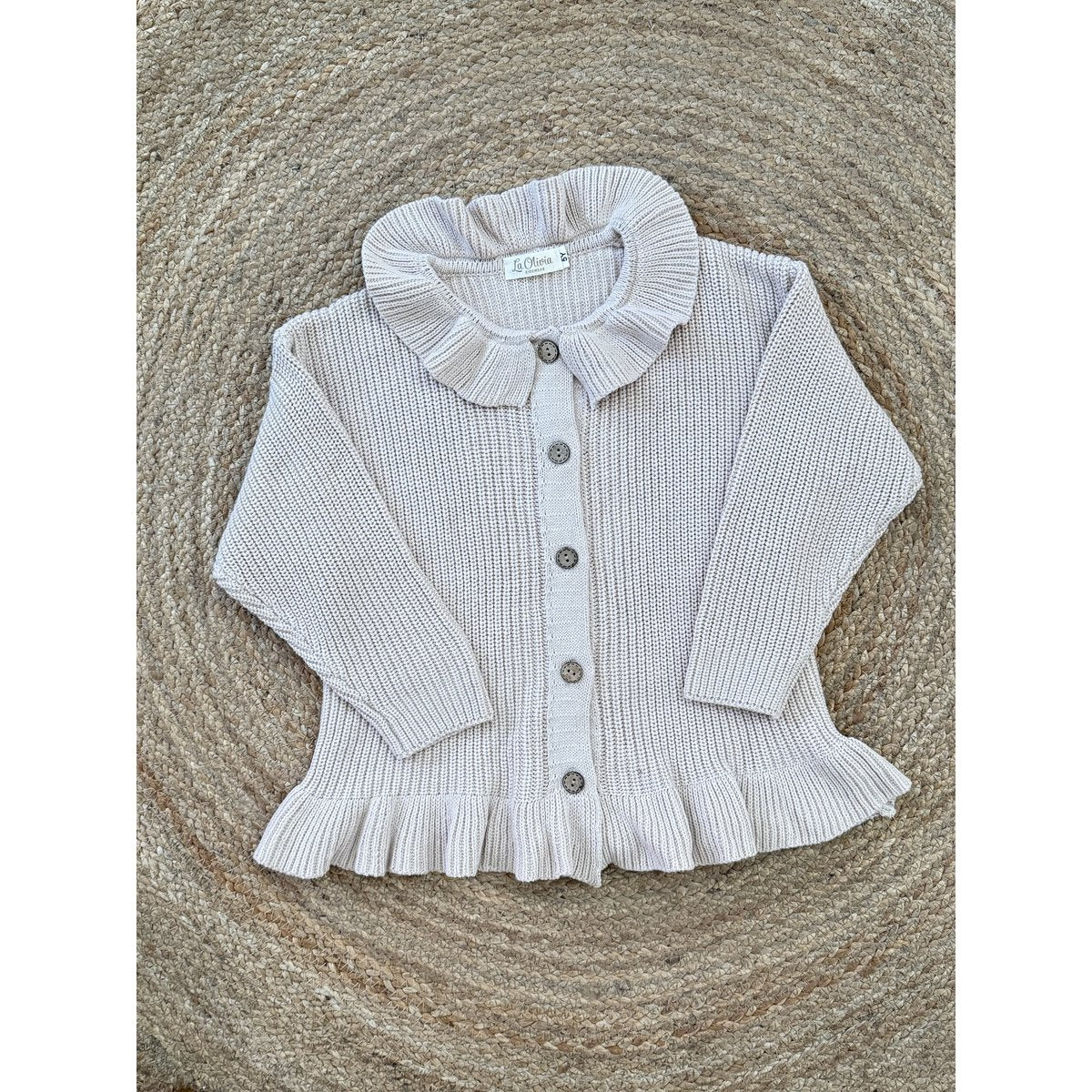 Strickjacke mit Rüschen von Stella