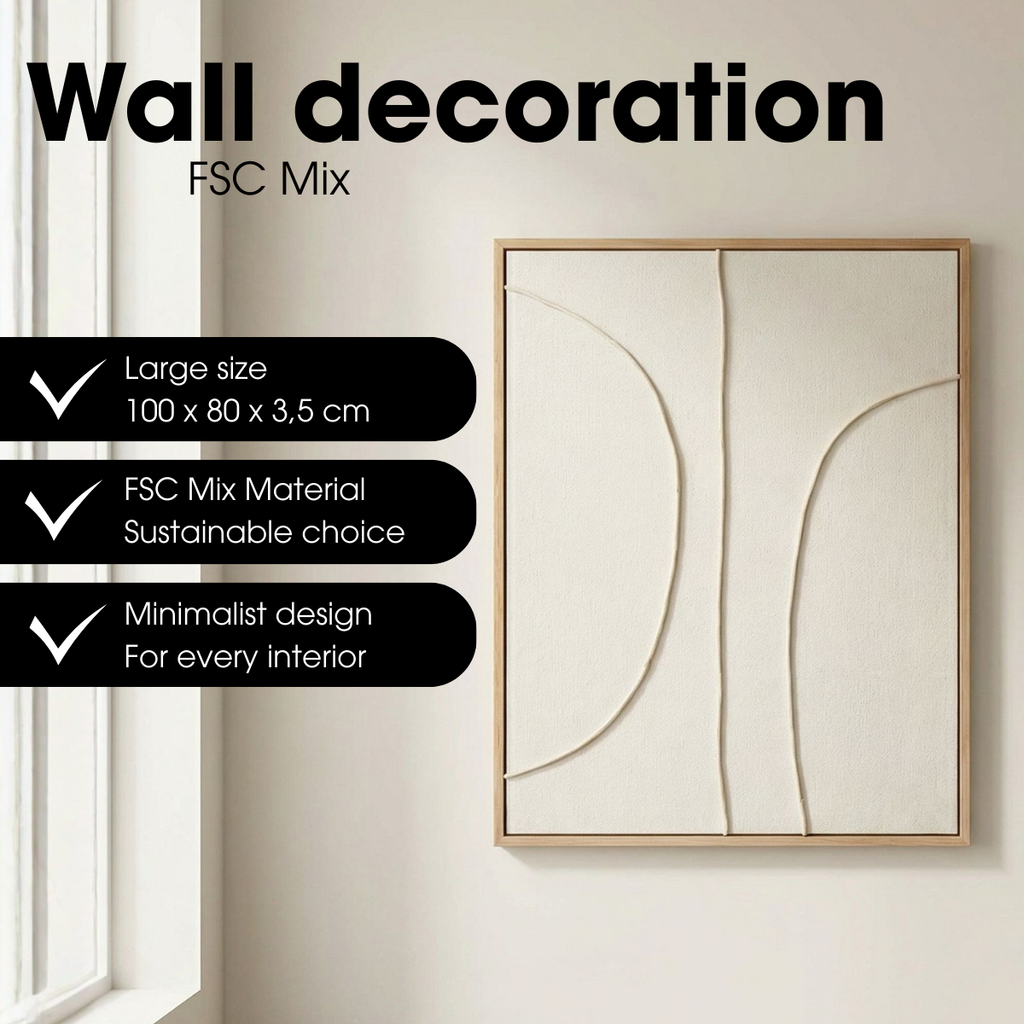 Wanddekoration Beige