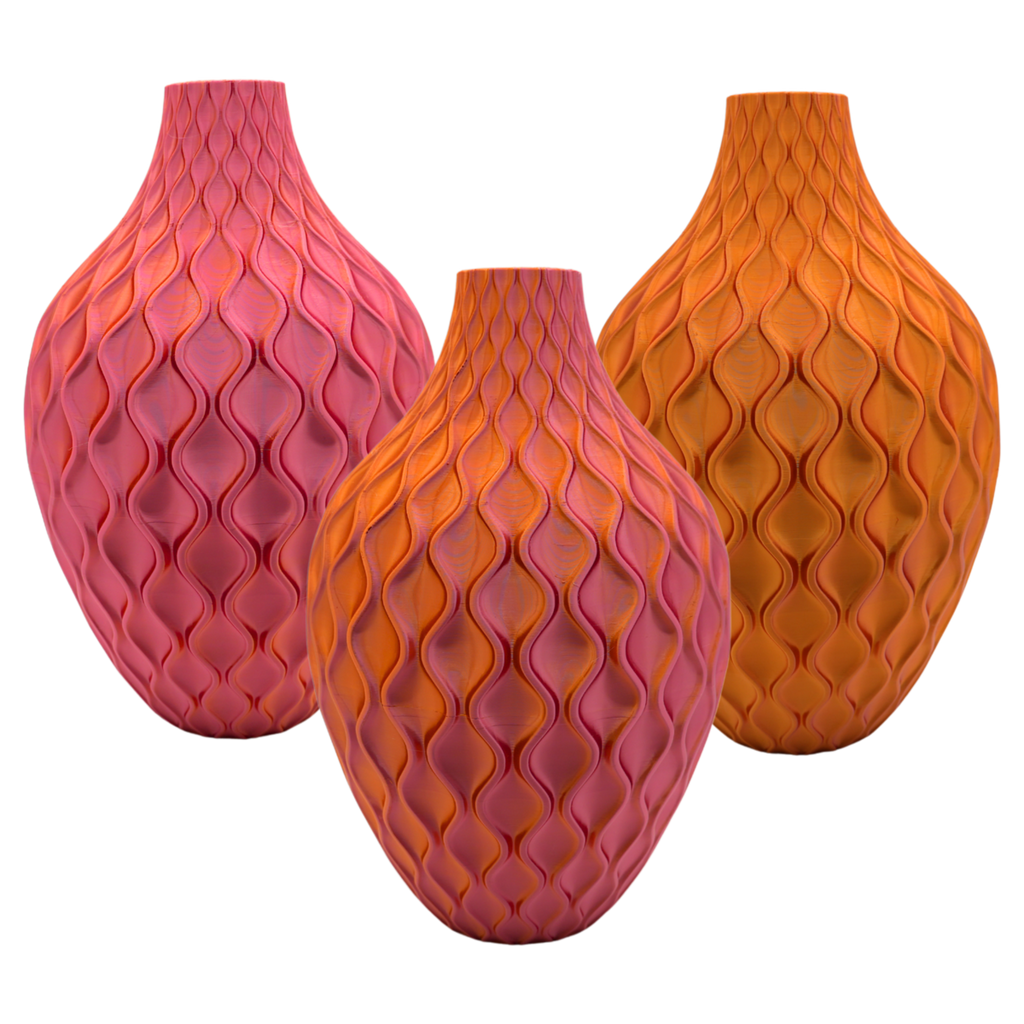Ophira 3D-Vase – 3D-gedruckte Vase – nachhaltiges PLA – geeignet für künstliche Blumen