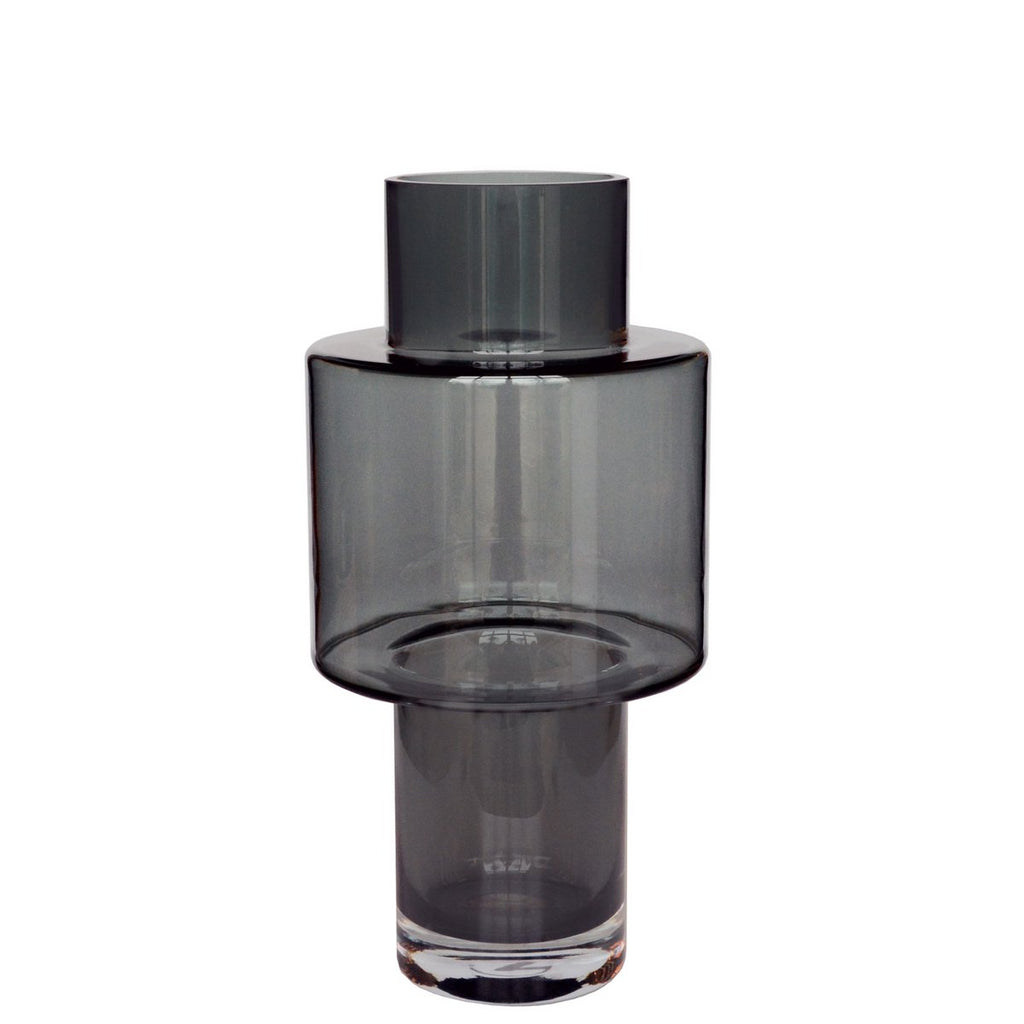 Juba Vase Gray - Moderne Designer-Vase in Grau von 4Decor