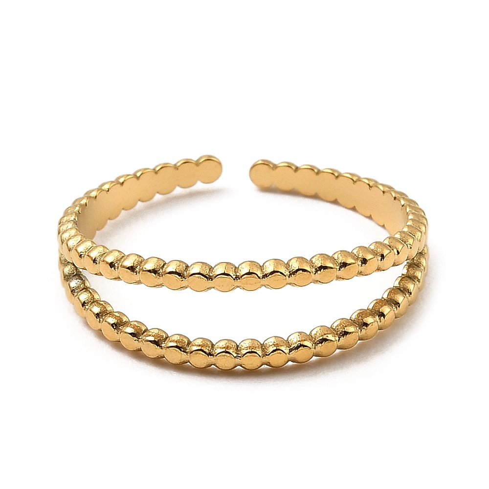 LOUIZ Minimalistischer Ring Doppelt so schön