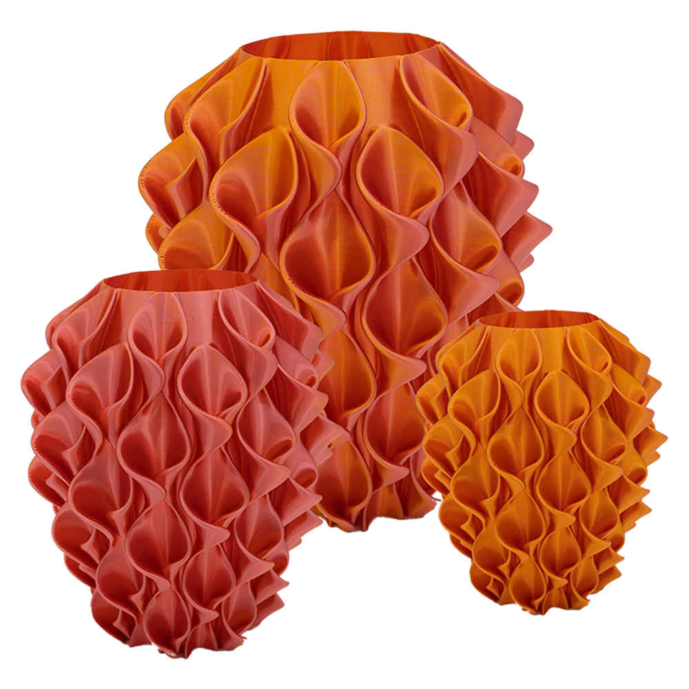 Bluma 3D-Vase – 3D-gedruckte Vase – nachhaltiges PLA – geeignet für künstliche Blumen