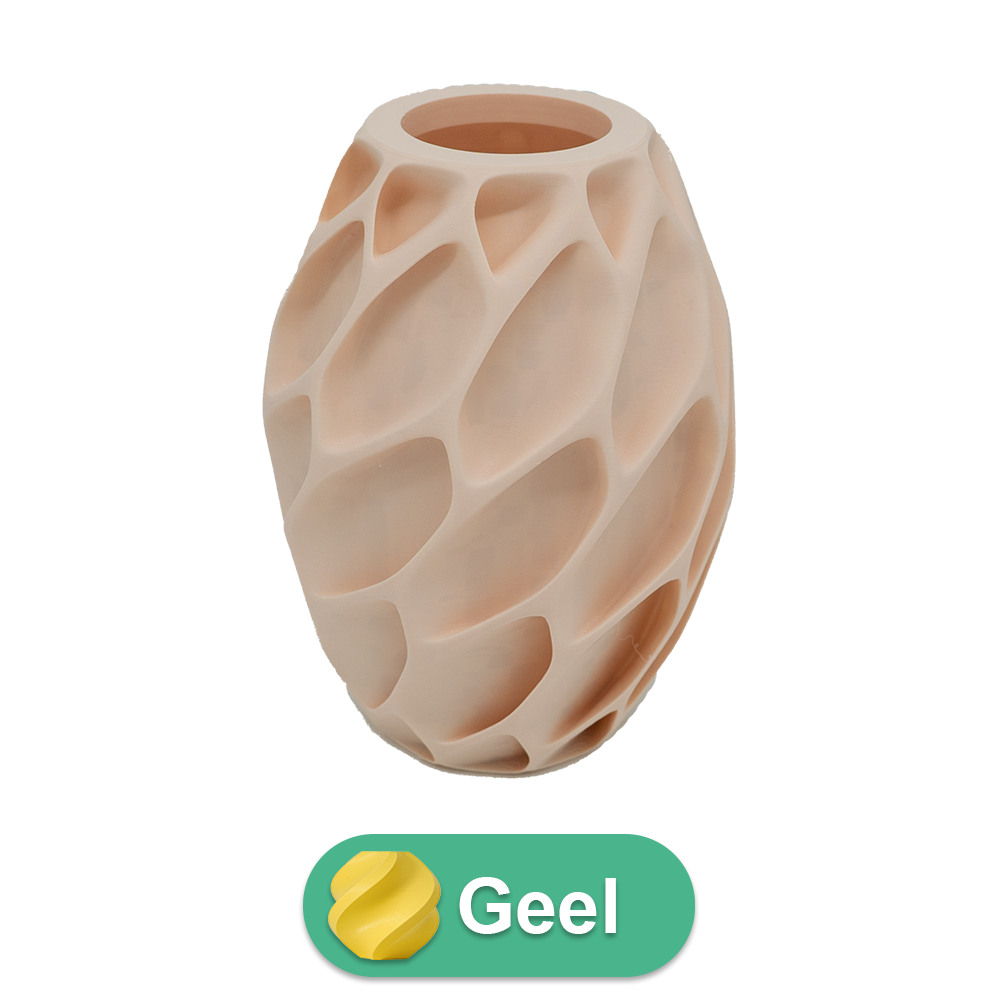 Oruna 3D-Vase – 3D-gedruckte Vase – nachhaltiges PLA – geeignet für künstliche Blumen