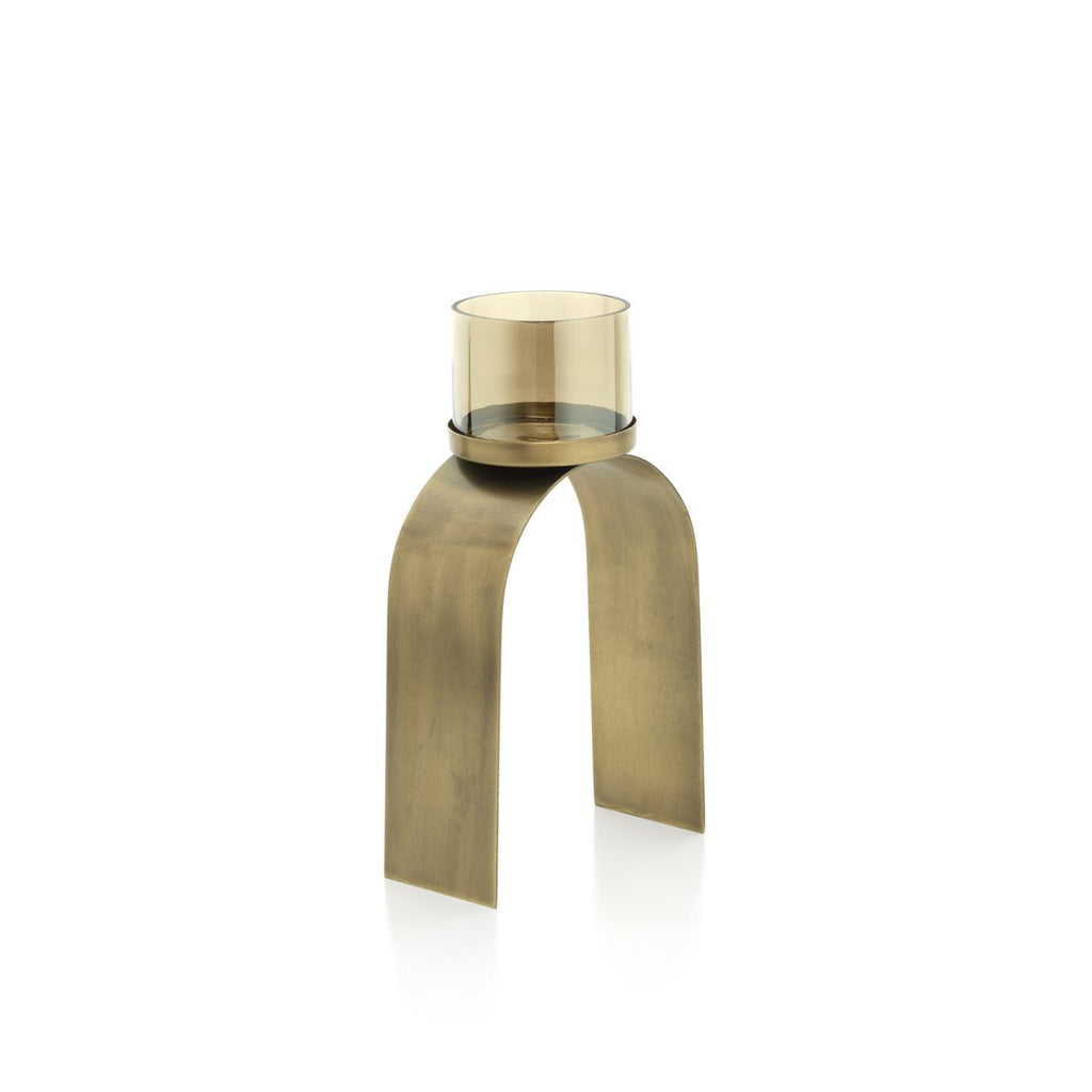 Der Bow Glow Teelichthalter – Gold – SET/2