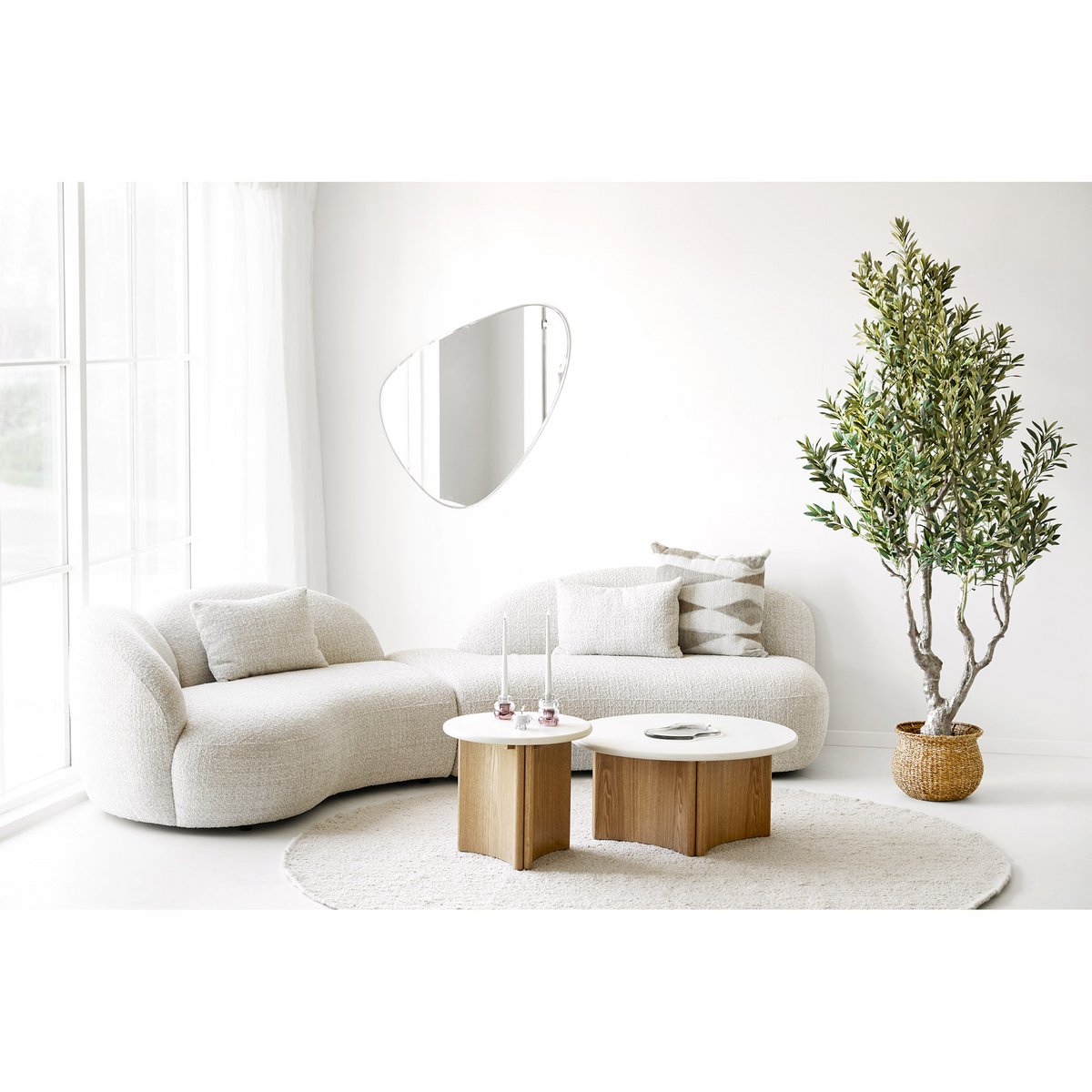 Olivenbaum, Kunstbaum, grün, H:220 cm