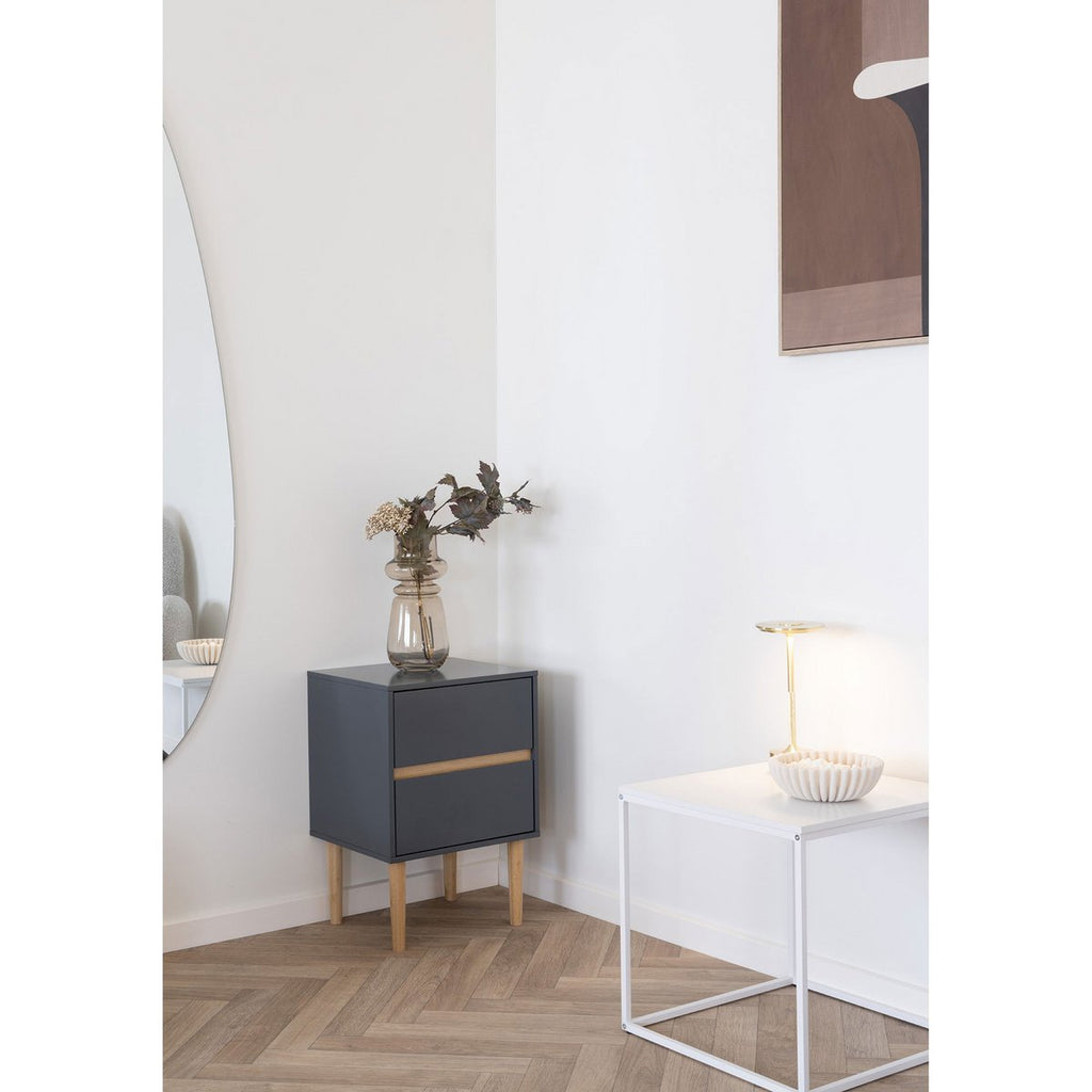 Rauchbraune Vase 31 cm hoch - stilvolle Dekoration von 4Decor
