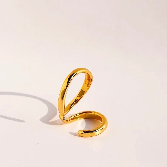 Minimalistischer Wave-Line-Ohr-Manschette