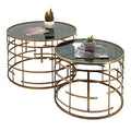 Seitentabelle (Set von 2) Ø 75x50 / Ø 60x46 cm