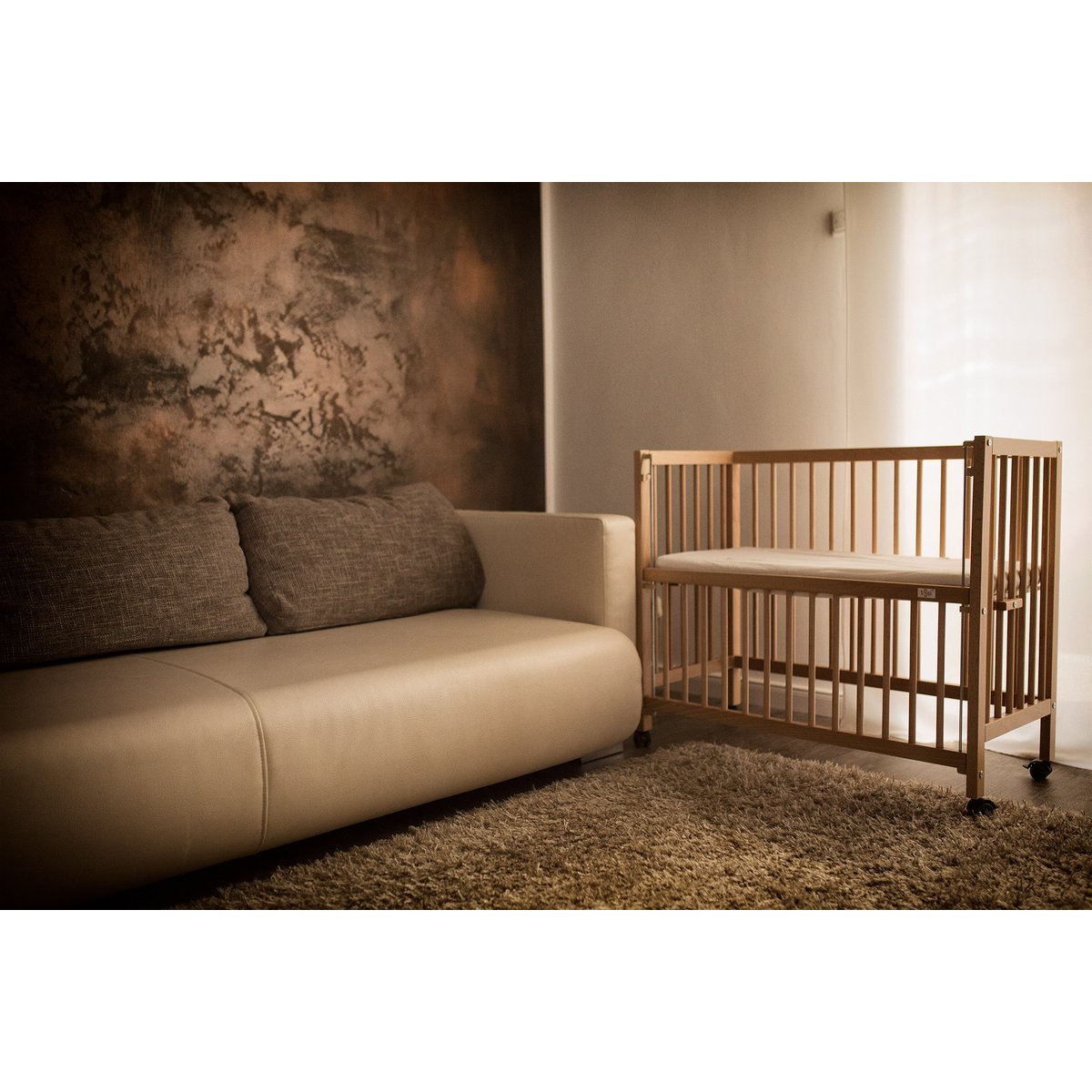 tiSsi® Anstellbett / Beistellbett SOPHIE Buche natur 40x90 cm