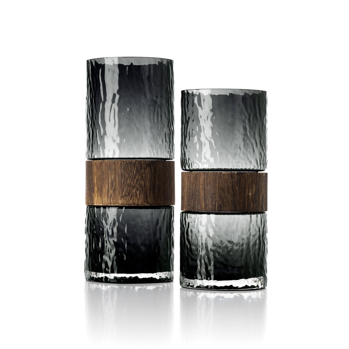 The Wood You Be Mine Vase – Dunkelgrau – L