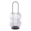 Lucena Lantern - Schwarz, Metall/Glas, 16x16x36 cm
