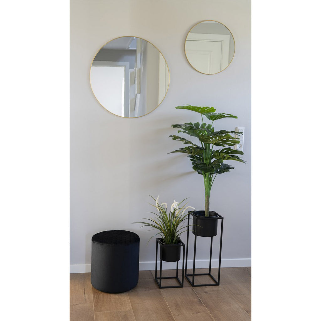 Marla Blumentöpfe – Schwarz, Stahl – 2er-Set