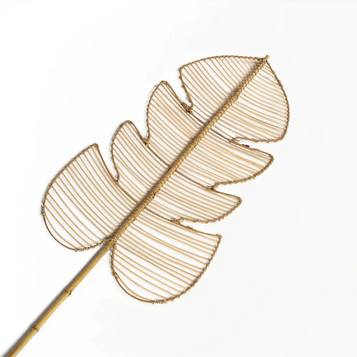 Monstera Dekoblatt Rattan - moderne natürliche Wohndekoration