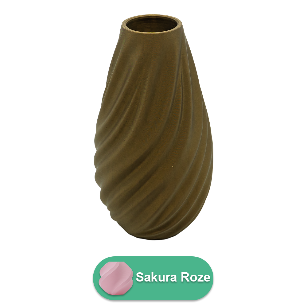 Lunaris 3D-Vase – 3D-gedruckte Vase – nachhaltiges PLA – geeignet für künstliche Blumen