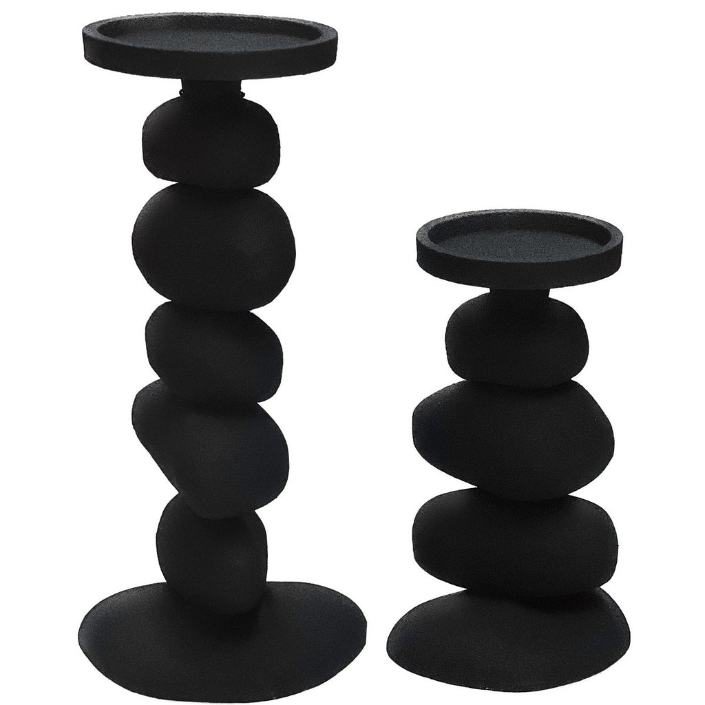 Carepa schwarz L17/15 x B13/11 x H31/20 cm – 2 Stück