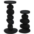 Carepa schwarz L17/15 x B13/11 x H31/20 cm – 2 Stück