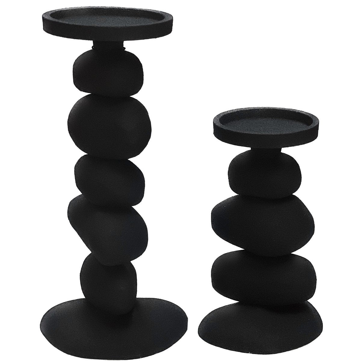 Carepa schwarz L17/15 x B13/11 x H31/20 cm – 2 Stück