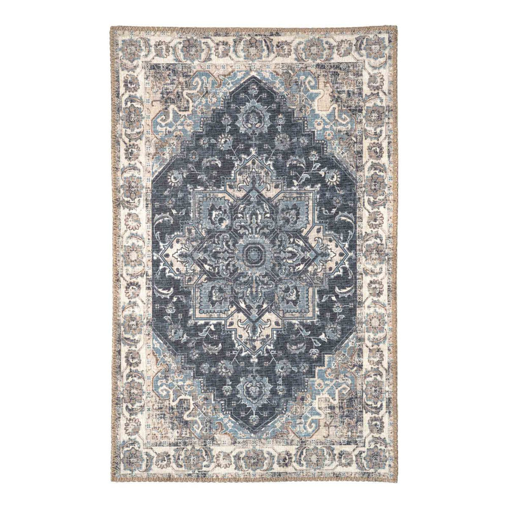 Havana-Fußmatte – Blau, Chenille-Polyester, 50 x 80 cm