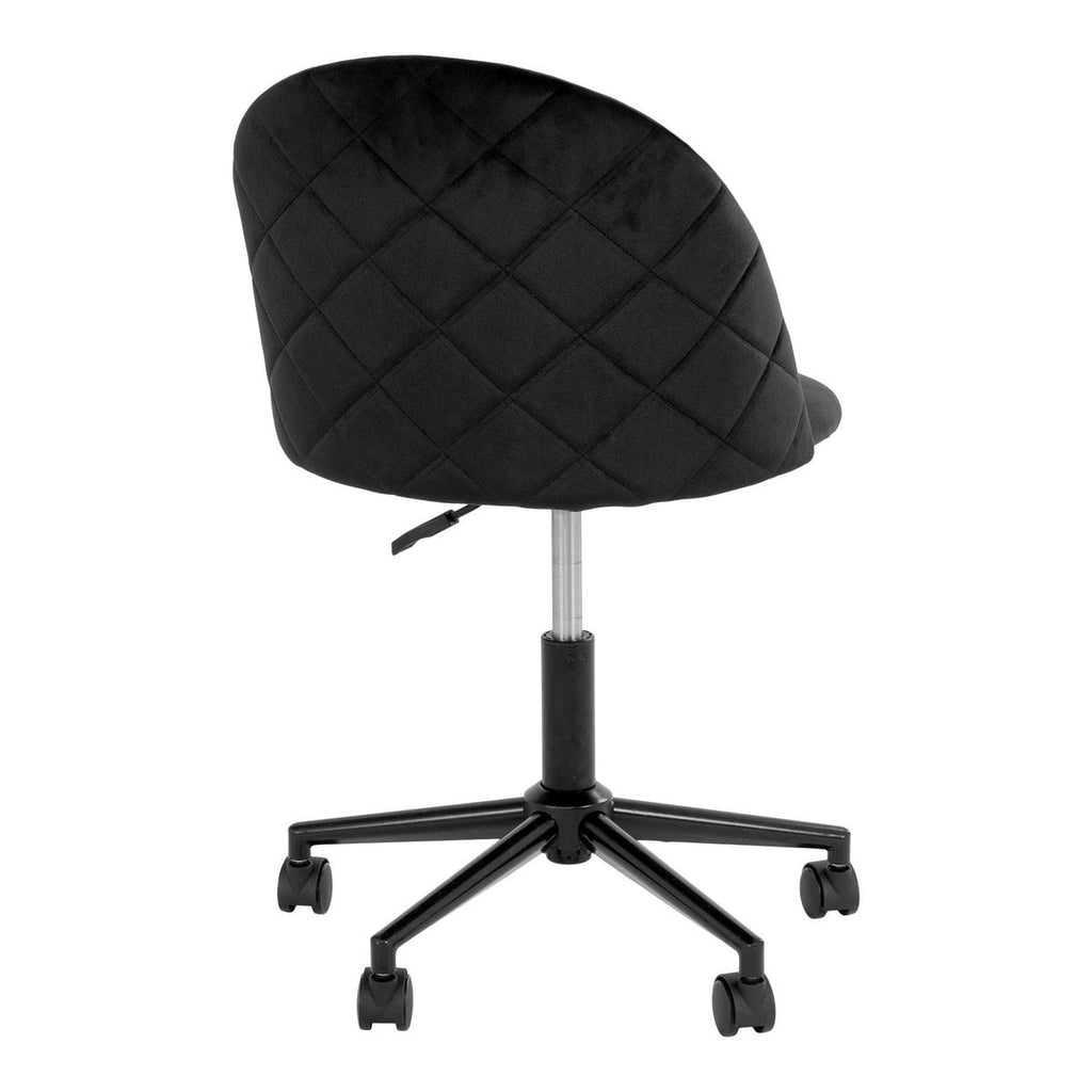 Geneve Bürostuhl Rückansicht - Elegantes Design mit Samtbezug